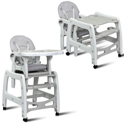 Foldable Wagon Stroller for 2 Kids with Removable Canopy and Adjustable Push Handle