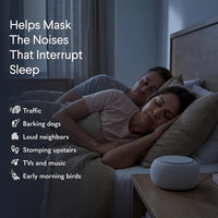 Pro White Noise Sound Machine - Natural Fan Noise, Non-Looping Sound, App Scheduler - Travel Case Included, Sleep Aid for Adults & Baby, 10 Volume Settings, Portable, Gift Registry - Cotton