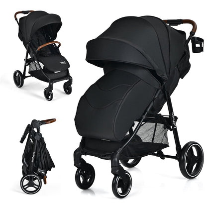 5-Point Harness Lightweight Infant Stroller with Foot Cover and Adjustable Backrest