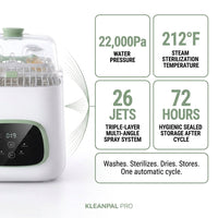 Baby Bottle Sterilizer Designed for All-in-One Cleaning, Steam Sterilization, Dual-Layer Drying, 22,000Pa Pressure — Results & Stats