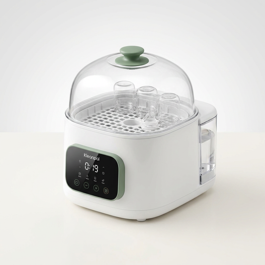 Baby Bottle Sterilizer Designed for All-in-One Cleaning, Steam Sterilization, Dual-Layer Drying, 22,000Pa Pressure — Studio Shot