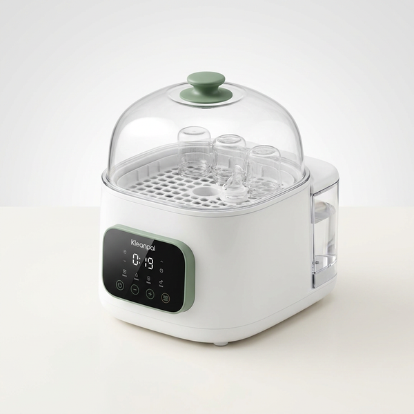 Baby Bottle Sterilizer Designed for All-in-One Cleaning, Steam Sterilization, Dual-Layer Drying, 22,000Pa Pressure — Studio Shot