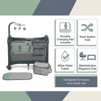 Pack and Play Change 'N Carry Playard with Portable Changing Station, Manor — Results & Stats