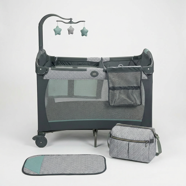 Pack and Play Change 'N Carry Playard with Portable Changing Station, Manor — Studio Shot