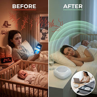Pocket Mini White Noise Machine for Sleep & Relaxation — Before & After