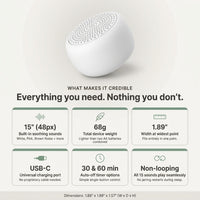 Pocket Mini White Noise Machine for Sleep & Relaxation — Results & Stats