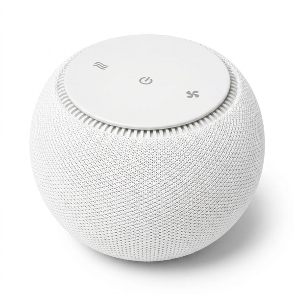 Pro White Noise Sound Machine - Natural Fan Noise, Non-Looping Sound, App Scheduler - Travel Case Included, Sleep Aid for Adults & Baby, 10 Volume Settings, Portable, Gift Registry - Cotton — Studio Shot